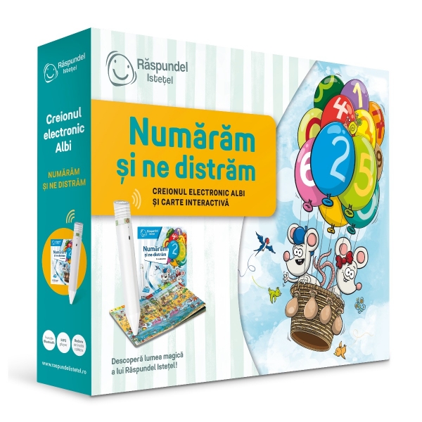 Set Raspundel Istetel, Creion si Carte Numaram si ne distram 2.0