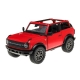 Macheta metalica Ford Bronco 2022, Rosu, 1:34