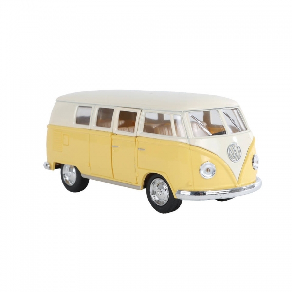 Macheta metalica Volkswagen Classical Bus 1962, Galben, 1:32
