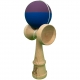 Kendama X Originala, 18 cm, Profesionala, +9 Ani, din Lemn, Model 2 Culori, Albastru/Mov