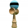 Jucarie Originala Kendama X, Profesionala, din Lemn, 18 cm, Dungi Albastru/Negru