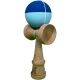 Kendama X Originala, 18 cm, Profesionala, +9 Ani, din Lemn, Model 2 Culori, Albastru Inchis/Bleu