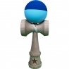 Kendama X Originala, 18 cm, Profesionala, +9 Ani, din Lemn, Model 2 Culori, Albastru Inchis/Bleu