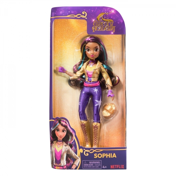 Papusa Unicorn Academy, Sophia, Accesorii Incluse, 24 cm