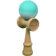 Jucarie Interactiva Kendama Profesionala, din Lemn, 18 x 7 x 6 cm, Joc de Indemanare pentru Copii si Adulti, Gradient Turcoaz Al