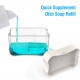 Dozator, Dispenser 2 in 1 pentru Detergent Lichid de Vase sau pentru Obiecte Sanitare cu Suport pentru Burete de Bucatarie ,14 x