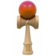 Jucarie Kendama X Originala, Profesionala, Super Sticky din Lemn, 18 cm, Gradient Roz/Portocaliu/Galben