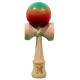 Jucarie Kendama X Originala, Profesionala, Super Sticky din Lemn, 18 cm, Gradient Rosu/Verde