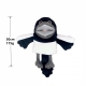 Papusa de Mana pentru Teatru de Papusi, din Plus, 30 cm, Model Pasare, Alb/Negru