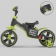 Bicicleta Multifunctionala pentru Copii, 3 in 1 Bicicleta Troller Tricicleta, 2-6 ani, cu Roti Auxiliare, Ghidon si Scaun Reglabil, 93 x 78 x 43 cm, Negru Verde