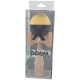 Kendama X Originala, Profesionala, din Lemn, Rubber Grip, 18 cm, Galben/Negru