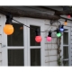 Ghirlanda Luminoasa,  fara Transformator, 10 m, 20 LED-uri Model Bulb, Interconectabila, IP65, Multicolor
