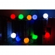 Ghirlanda Luminoasa,  fara Transformator, 10 m, 20 LED-uri Model Bulb, Interconectabila, IP65, Multicolor
