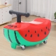 Masinuta pentru Copii,  Model Pepene Rosu, 4 Roti, Anti-Rasturnare, 1-3 Ani, Impingere, Rosu/Verde