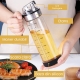 Sticla de ulei etansa cu deschidere inchidere,  Dispenser de ulei de bucatarie, Sos de soia, Otet, 500 ml, Transparent