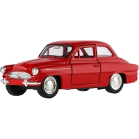 Macheta metalica Welly Skoda Octavia 1959, Rosu, 12 cm
