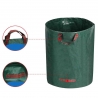 Sac de Colectare a Frunzelor, Cos Sac pentru Gradina, Sac de Depozitare a Frunzelor, 45 x 38 cm, 60 l, Verde