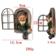 Decoratiune pentru Gradina, Model Elf pentru Pom, Statuie pentru Gradina din Rasina, Decor pentru Gradina, Elf, 14.5 x 8 x 15 cm