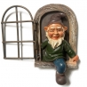 Decoratiune pentru Gradina, Model Elf pentru Pom, Statuie pentru Gradina din Rasina, Decor pentru Gradina, Elf, 14.5 x 8 x 15 cm