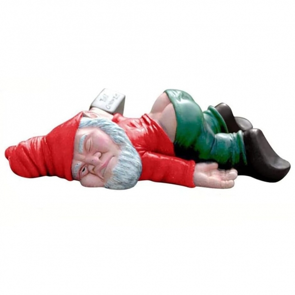 Decoratiune pentru Gradina, Model Pitic de Gradina Beat, Statuie Amuzanta pentru Gradina, Decor pentru Gradina, Gnom Beat, 15 cm