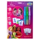 Set 3 carioci magice de suflat cu 3 sabloane reutilizabile, Disney Princess