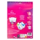 Set 3 carioci magice de suflat cu 3 sabloane reutilizabile, Disney Princess