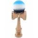 Kendama X Originala, Profesionala, Big Cups V2, Rubber Grip cu Cupe Mari, Rulment Metalic cu Ata 55 cm, Gradient Albastru/Alb/Vi