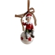 Decoratiune de Craciun, pentru Brad, Model Elf pe Glob, 10 x 4 cm, din Rasina, Multicolor