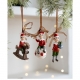 Decoratiune de Craciun, pentru Brad, Model Elf pe Glob, 10 x 4 cm, din Rasina, Multicolor