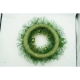 Coronita de Craciun pentru usa, Verde/Auriu, 35 cm, PVC, Artificiala, Decorata, Interior/Exterior