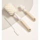 Set 3 Perii de Spalat Biberoane, pentru Tetina, Biberon, Pai, Materiale Sigure, fara BPA, Curatare 360°, Bej
