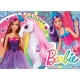 Puzzle de podea Lisciani, Barbie, Maxi, 4 x 48 piese