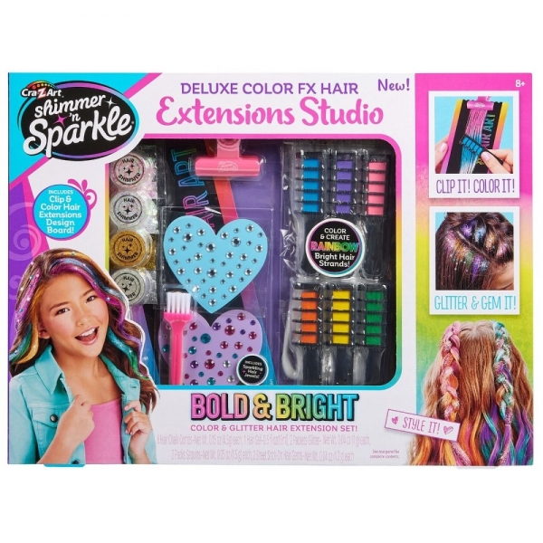 Set extensii de par, Cra-Z-Art, Color FX Hair Extensions Studio