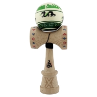 Kendama X Originala, Profesionala, DRAGON Series, Super Sticky cu Cupe Mari King Size V3, Rulment Metalic si Gaura in Baza, din 