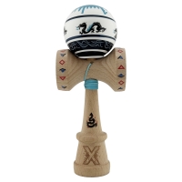 Kendama X Originala, Profesionala, DRAGON Series, Super Sticky cu Cupe Mari King Size V3, Rulment Metalic si Gaura in Baza, din 
