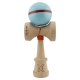 Kendama X Originala Silken, Profesionala, Cupe Mari KING SIZE V3, Super Sticky, Gaura in Baza, Rulment Metalic, din lemn 18 cm, Ata 62/65 cm, Albastru deschis