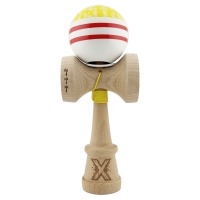 Kendama X Originala CHICANOS, Profesionala, Cupe Mari KING SIZE V3, Super Sticky, Gaura in Baza, Rulment Metalic, din lemn 18 cm