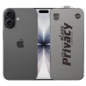Folie de Protectie pentru Apple iPhone 17, Sticla Securizata ESD Antistatica, Super-X Privacy OG, Margini Negre, 0.30 mm, Transp