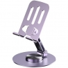 Suport de Birou pentru Telefon sau Tableta, din Metal, Pliabil, 5.7 x 13.5 x 8.7 cm, Universal, Mov