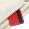 Borseta Anti-Furt, 2 Compartimente, Reglabila, Unisex, pentru Documente, Carduri, Telefon, Bej