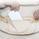 Borseta Anti-Furt, 2 Compartimente, Reglabila, Unisex, pentru Documente, Carduri, Telefon, Bej