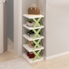 Organizator de Pantofi, 5 Straturi, din ABS, Suport Modular, 65.5 x 24 x 26 cm, Verde