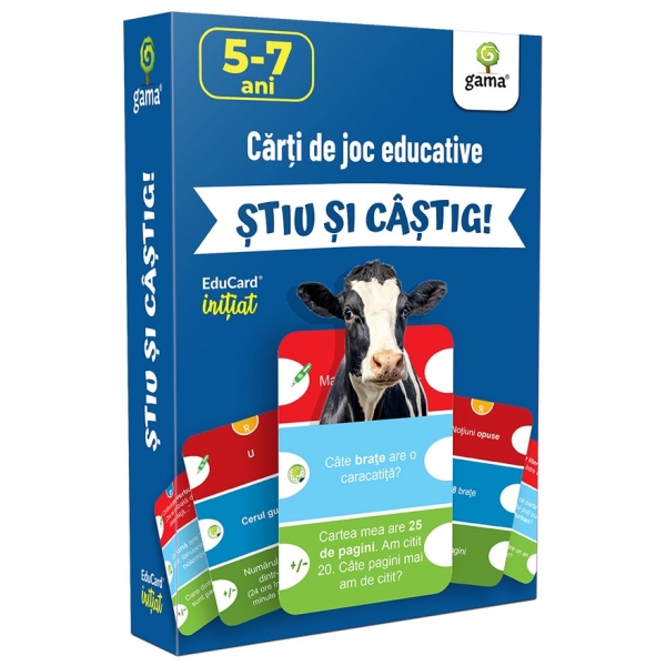 Carti de joc educative, Stiu si castig!
