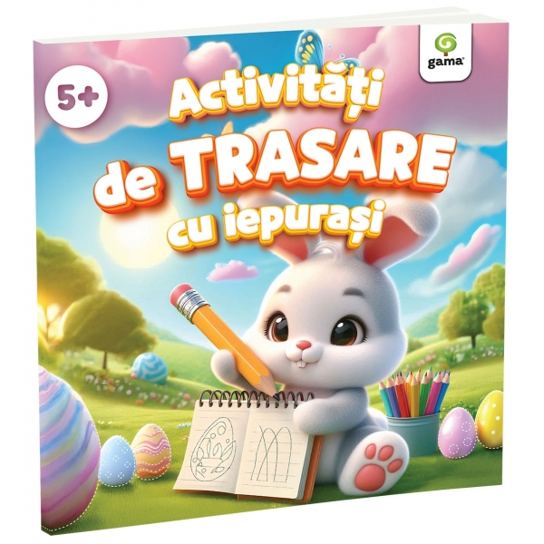 Carte educativă pentru copii, Activități de Trasare cu Iepurași, Editura Gama