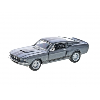 Macheta metalica 1:34 Shelby GT-500, 12 cm, Gri