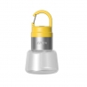 Lampa Portabila, de Voiaj/Camping, Incarcare USB, IPX5, LED RGB, din ABS, 300 mAh, 10 x 5.5 x 5.5 cm, Galben