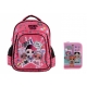 Set Ghiozdan mediu 14" LOL + Penar 1 fermoare Lol Surprise