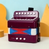 Acordeon Pentru Copii, Acordeon Jucarie pentru Educatie Timpurie, 7 butoane 2 bass, Acordeon Instrument Muzical pentru Copii, 18