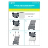 Scaun copii MDF cu design Elefant, U-Grow