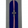 Bratara Placata cu Aur 24k, Snur Rosu/Alb, Model 10, Cruce
